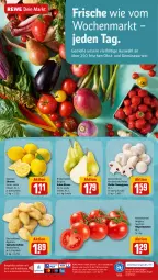 Gazetka promocyjna Rewe - Prospekte - Gazetka - ważna od 01.07 do 01.07.2023 - strona 14 - produkty: Birnen, champignon, champignons, drucker, eis, Engel, kartoffel, kartoffeln, kerze, LG, obst, rispentomaten, Schal, Schale, speisekartoffeln, telefon, Ti, tomate, tomaten, und gemüse, zitrone, zitronen