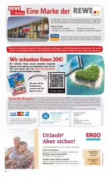 Gazetka promocyjna Rewe Reisen - Reiseprospekt - Gazetka - ważna od 23.02 do 23.02.2024 - strona 2 - produkty: alpro, angebot, angebote, auer, brie, buch, drucker, eier, eis, elle, Engel, ente, erde, gin, Handy, inklusivleistungen, kamera, kerze, LG, mastercard, natur, papier, reis, reiseveranstalter, rel, ring, rwe, Spezi, Ti, tisch, top-preis, uhr, ZTE