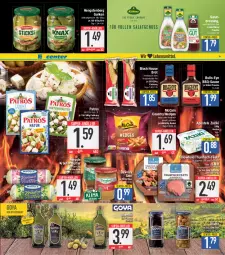 Gazetka promocyjna E Center - Angebote der Woche - Gazetka - ważna od 29.04 do 29.04.2023 - strona 9 - produkty: apostels, bbq-sauce, Becher, beutel, bier, bio, brot, butter, develey, dressing, eis, ente, filet, filets, fisch, flasche, gurke, gurken, hengstenberg, Hengstenberg Gurken, knoblauch, kräuter, kräuter-butter, kräuterbutter, mccain, meggle, natur, oder kräuter, olive, oliven, olivenöl, patros, reis, saft, salat, salatdressing, sauce, senf, super-knüller, thunfisch, Ti, wedges, zaziki, ZTE