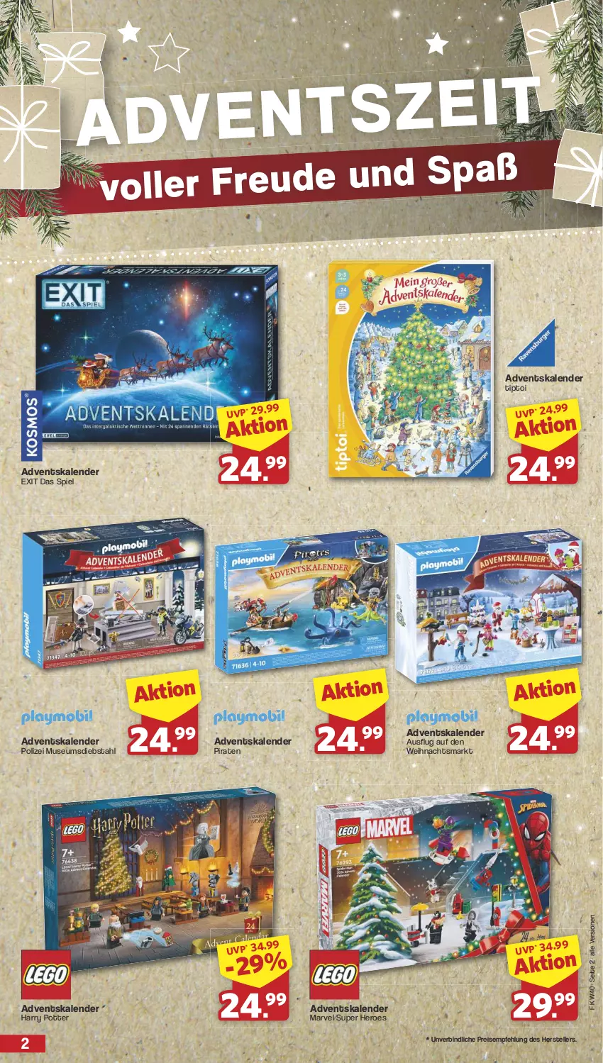 Aktueller Prospekt Famila - Prospekte - von 30.09 bis 05.10.2024 - strona 2 - produkty: Adventskalender, eis, elle, hero, reis, teller, Ti, Tiptoi