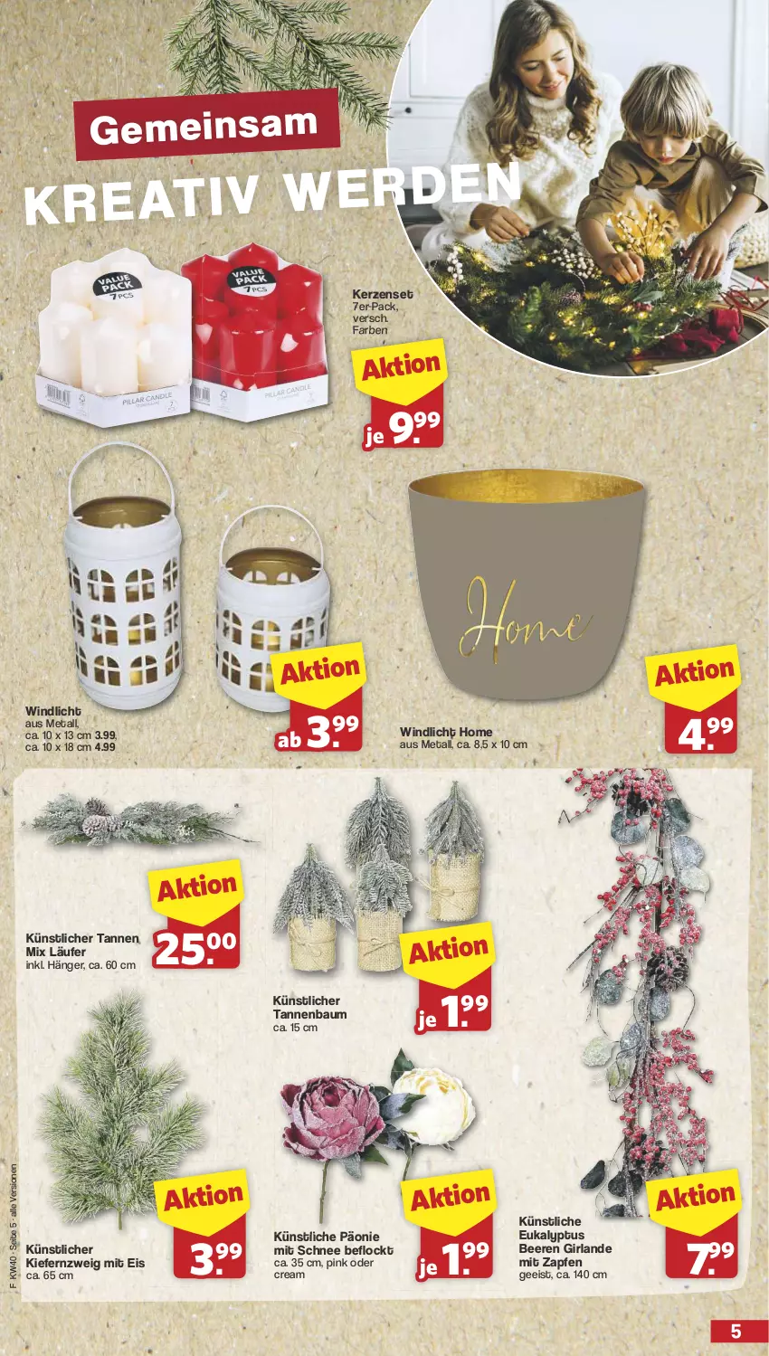 Aktueller Prospekt Famila - Prospekte - von 30.09 bis 05.10.2024 - strona 5 - produkty: Bau, beere, beeren, eis, Girlande, kerze, Läufer, Tannenbaum, Ti, windlicht