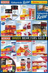 Gazetka promocyjna Norma - Norma - Gazetka - ważna od 24.10 do 24.10.2022 - strona 6 - produkty: auer, bahlsen, Balaton, Bau, Bauer, chili, creme, eis, erdnuss, flasche, fleisch, gebäckmischung, geschenkpackung, gewürz, Gewürzcreme, gin, gulasch, Gulaschcreme, hafer, honig, irish whiskey, kilbeggan, knoblauch, kühlregal, Lätzche, mandel, marmelade, Mett, mettwurst, milch, natur, nuss, paprika, pizza, pute, putenschnitzel, regal, salami, schnitzel, schoko, schokolade, Ti, Törtchen, waffeln, whiskey, wurst, zwiebel