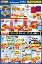 Gazetka promocyjna Norma - Norma - Gazetka - ważna od 24.10 do 24.10.2022 - strona 7 - produkty: auer, Bau, Bauer, Blüte, blütenhonig, bohne, bohnen, Brühwurst, cracker, cranberry, creme, eis, erbsen, flasche, fleisch, früchte, gelee, Hausmacher, honig, hülsenfrüchte, kichererbsen, kidney, kidney bohnen, korn, krakauer, kühlregal, leberwurst, linsen, mac, mandel, mandeln, Mett, mettwurst, pils, radler, regal, ring, saft, salami, saltletts, sanddorn, sandwich, schwein, schweine, schweinefleisch, Schweinefleisch im eigenen Saft, senf, sesam, Spezi, Ti, tuc, wein, weine, wurst