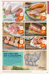 Gazetka promocyjna Tegut - Angebote der Woche - Gazetka - ważna od 19.02 do 19.02.2022 - strona 15 - produkty: angebot, angebote, auer, aufschnitt, Bau, Bauer, Bauernschinken, bio, brot, Brühwurst, dekoration, eis, ente, fleisch, fleischwurst, Holz, Kalbsleber, Kalbsleberwurst, landprimus, leberwurst, leine, lyoner, mac, Mett, mettwurst, nuss, paprika, salz, schinken, Ti, Tiere, wurst, Yo, zwiebel, zwiebelmettwurst