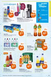 Gazetka promocyjna Tegut - Angebote der Woche - Gazetka - ważna od 19.02 do 19.02.2022 - strona 25 - produkty: alkohol, alkoholfreie getränke, Alwa, beutel, bio, Bio-Gemüse, Cap, capri-sun, eis, elle, flasche, fleisch, frucht, fruchtfleisch, fuze tea, getränk, getränke, getränkesirup, gin, glasflasche, küche, limo, limonade, mac, mineralwasser, mit frucht, monster, orange, orangina, reis, RhönSprudel, saft, schorle, sirup, Soda, sodastream, Sprudel, spülmaschinen, teller, Ti, vita, wasser, wassersprudler