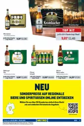 Gazetka promocyjna Metro - Händler Journal - Gazetka - ważna od 15.05 do 15.05.2024 - strona 5 - produkty: angebot, angebote, bier, Biere, bitburger, bitburger pils, burger, decke, eis, flasche, getränk, getränke, gösser, krombache, krombacher, Metro, natur, Palette, pils, pilsner, pilsner urquell, radler, reis, spirituosen, steiner, Ti, warsteiner