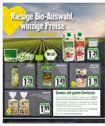 Gazetka promocyjna Edeka - Angebote der Woche - Gazetka - ważna od 30.09 do 30.09.2023 - strona 18 - produkty: ball, beutel, bio, brot, deka, edeka bio, eis, flasche, Käse, knäckebrot, korn, Kürbis, leine, linsen, mac, mehl, natur, nuss, reis, saft, smoothie, Ti, tisch, trolli, waffeln, walnuss, walnusskerne, ZTE