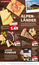 Gazetka promocyjna Kaufland - Gazetka - ważna od 30.11 do 30.11.2022 - strona 2 - produkty: alkohol, angebot, apfel, apfelsaft, appenzeller, Brettchen, brot, eis, elle, emmentaler, emmi, Fondue, frucht, hartkäse, Holz, Käse, milch, nuss, Rauch, Ria, rwe, saft, Schmelzkäse, schmelzkäsezubereitung, schnittkäse, Ti, tisch, wein, Weißwein, ZTE