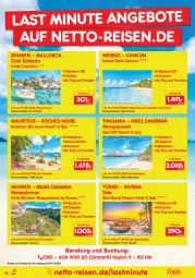 Gazetka promocyjna Netto Marken-Discount - Reise-Angebote Februar - Gazetka - ważna od 28.02 do 28.02.2022 - strona 16 - produkty: angebot, angebote, auer, bestpreis, buch, Cap, eier, eis, reis, reiseveranstalter, Ria, sim, Surf, Ti, uhr