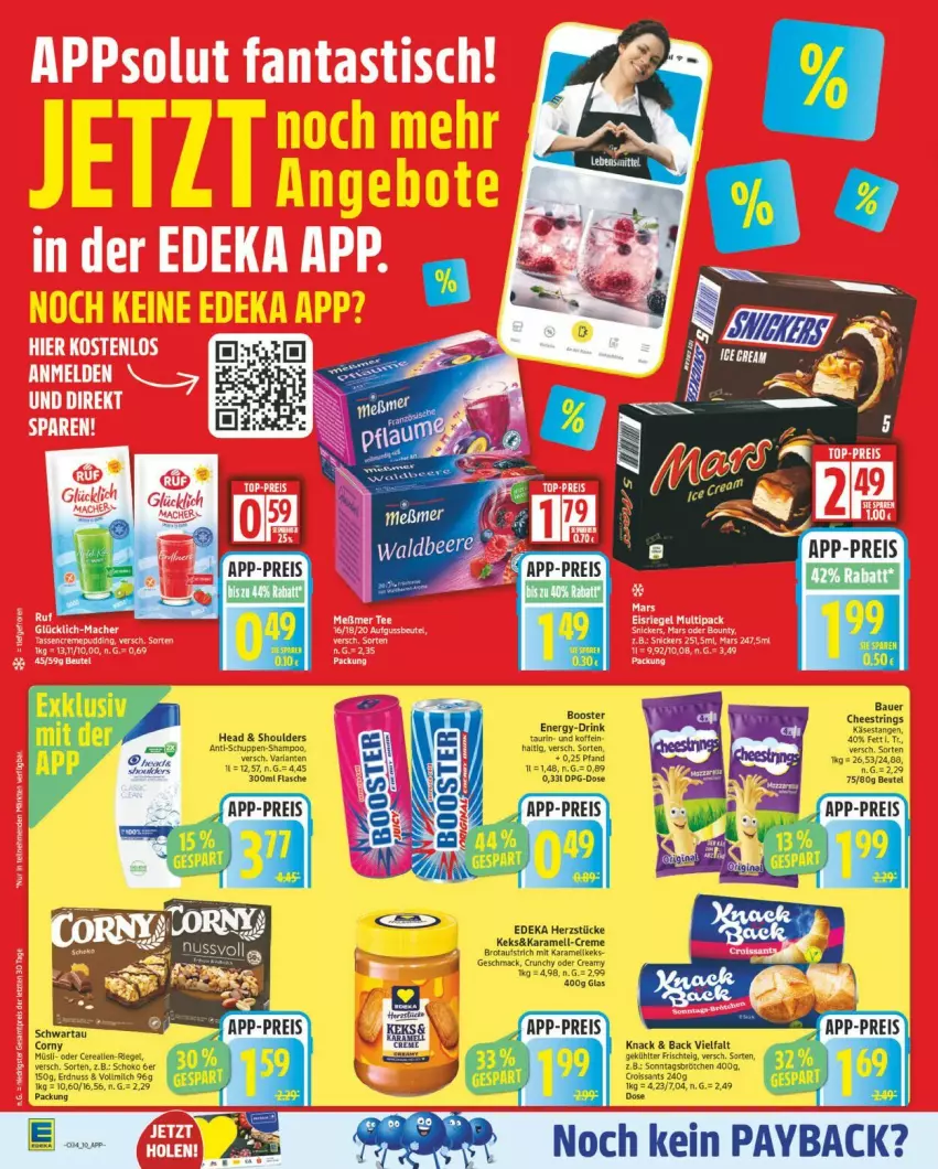 Aktueller Prospekt Edeka - Prospekte - von 18.08 bis 23.08.2025 - strona 10 - produkty: brötchen, Croissant, croissants, eis, payback, reis, Sonntagsbrötchen