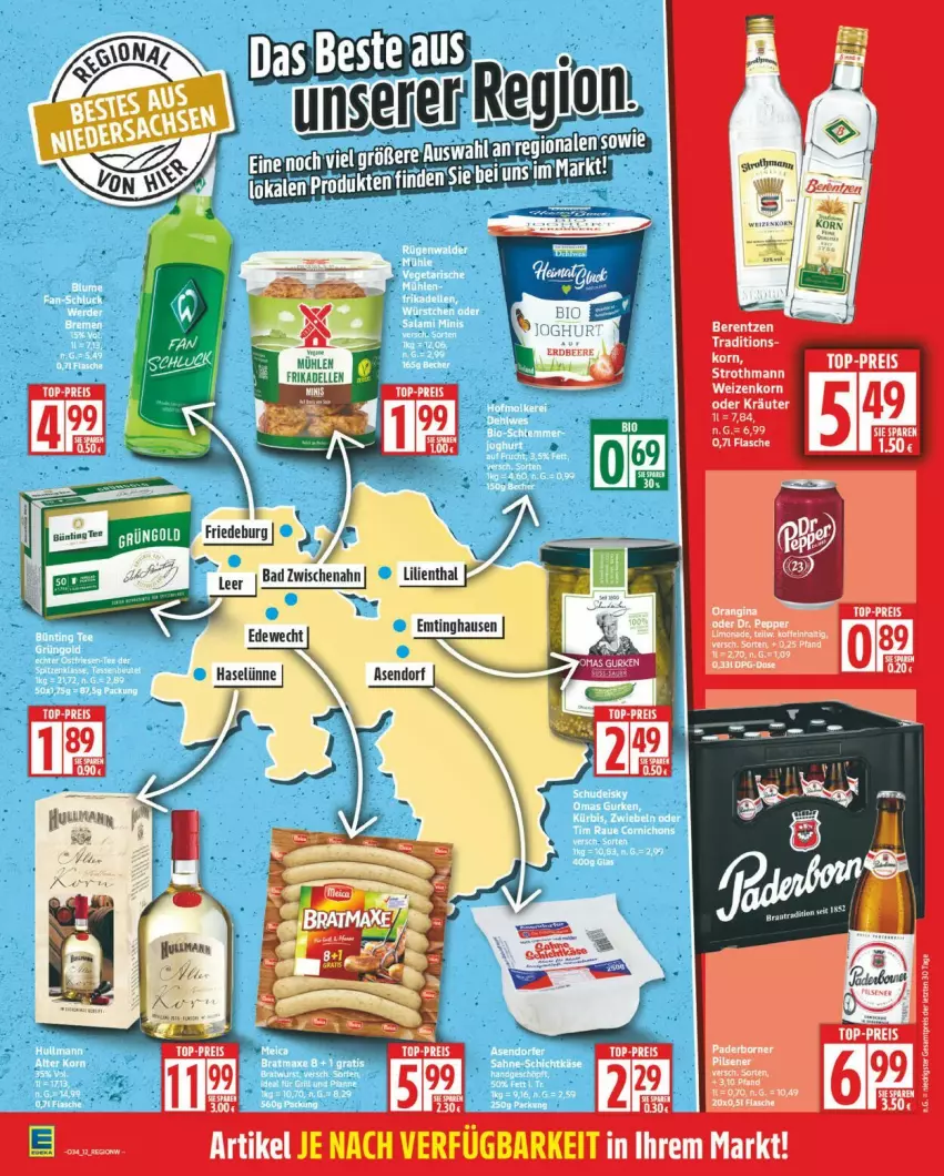 Aktueller Prospekt Edeka - Prospekte - von 18.08 bis 23.08.2025 - strona 12 - produkty: Bad, berentzen, korn, LG, Ti