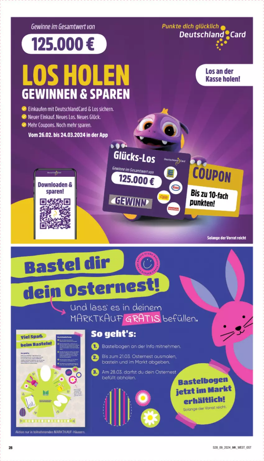 Aktueller Prospekt Marktkauf - Prospekt - von 25.02 bis 02.03.2024 - strona 28 - produkty: deutschlandcard, ente, Ti