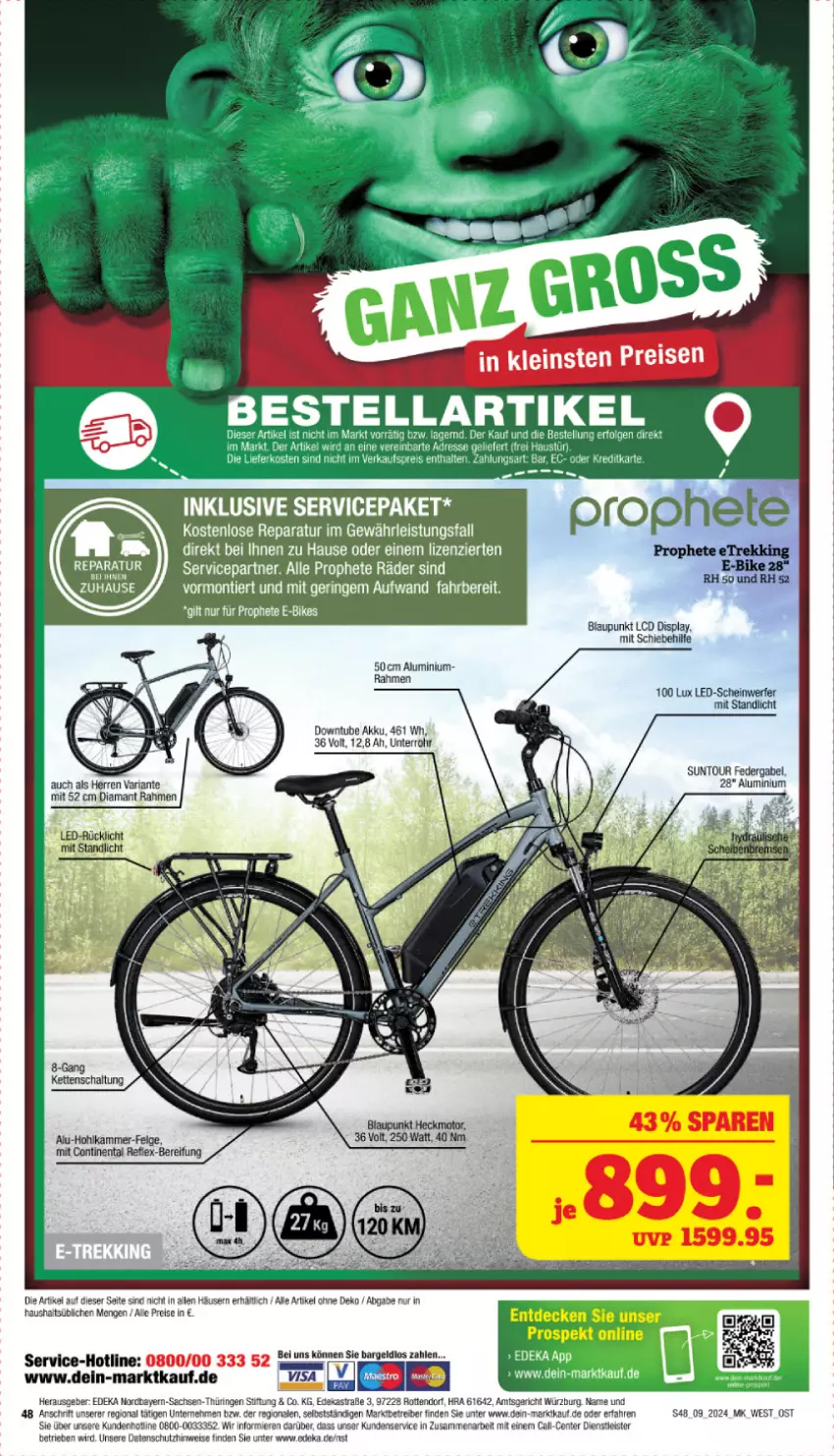 Aktueller Prospekt Marktkauf - Prospekt - von 25.02 bis 02.03.2024 - strona 48 - produkty: akku, Astra, aust, blaupunkt, deka, E-Bike, eis, ente, gabel, LG, prophete, reis, Ria, ring, sac, Ti