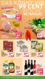 Gazetka promocyjna Wasgau - Gazetka - ważna od 27.07 do 27.07.2024 - strona 2 - produkty: Abtei, angebot, angebote, beutel, Brei, dornfelder, dressing, eis, emmentaler, essig, express-reis, flasche, fleisch, frucht, fruchtfleisch, frühstücksfleisch, gelee, je 250-g-packung, Käse, Konserven, mac, Mantel, natur, natura, obst, paprika, reis, rewe beste wahl, salat, Spitzpaprika, Ti, tomate, tomaten, Wild, wurst, wurstkonserven