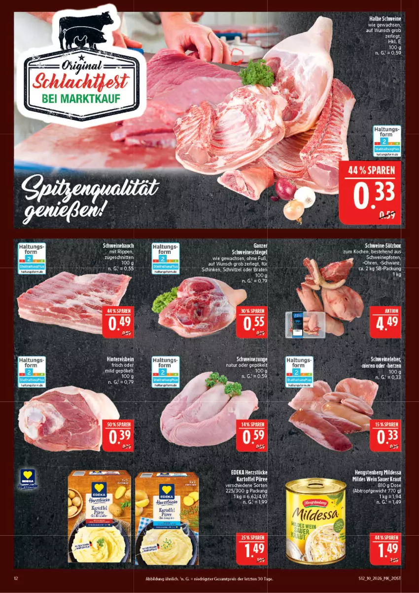 Aktueller Prospekt Marktkauf - Prospekt - von 01.03 bis 07.03.2026 - strona 12 - produkty: eis, kartoffel, LG, püree, reis, schnitten, schwein, schweine, wein, weine, ZTE