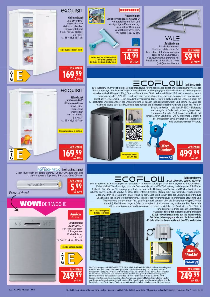 Aktueller Prospekt Marktkauf - Prospekt - von 01.03 bis 07.03.2026 - strona 33 - produkty: batterie, batterien, besteck, bestecke, Brei, decke, edelstahl, eis, elle, ente, erde, gefrierschrank, geschirr, geschirrspüler, HP, Intel, kraft, kühlschrank, lack, LG, Rauch, reiniger, Reinigung, reis, rel, rostschreck, rum, rwe, Schal, Schrank, schubladen, smartphone, teller, Ti, tiefpreis, türanschlag wechselbar, usb, ZTE