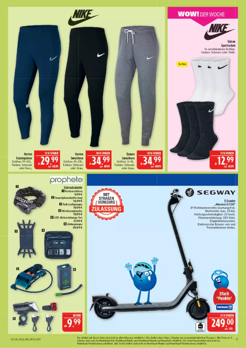 Aktueller Prospekt Marktkauf - Prospekt - von 01.03 bis 07.03.2026 - strona 37 - produkty: akku, beleuchtung, eis, Elektro, hose, Kette, led-beleuchtung, prophete, reifen, reis, schuhe, smartphone, socken, Sport, sportsocken, Sweathose, Tasche, Ti, Trainingshose, trommel, werkzeug