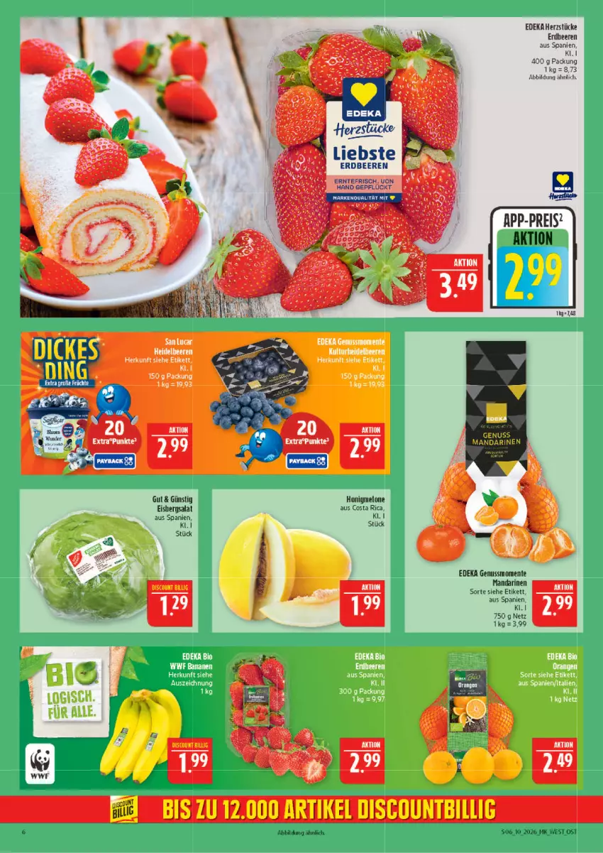 Aktueller Prospekt Marktkauf - Prospekt - von 01.03 bis 07.03.2026 - strona 6 - produkty: beere, beeren, deka, eis, ente, erdbeere, erdbeeren, honig, honigmelone, mandarine, mandarinen, melone, nuss, reis, salat, Ti