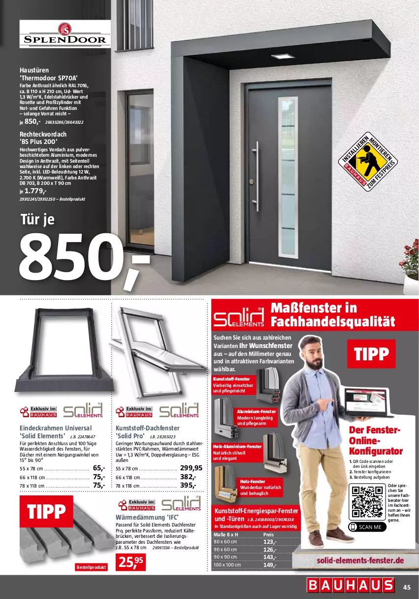 Aktueller Prospekt Bauhaus - Prospekte - von 01.04 bis 29.04.2023 - strona 45 - produkty: aust, beleuchtung, edelstahl, eis, ente, fenster, gsw, Holz, led-beleuchtung, Mode, reis, Ria, ring, rum, Ti, wasser