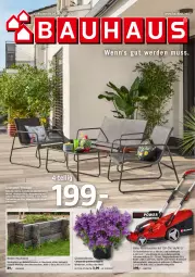 Gazetka promocyjna Bauhaus - Prospekte - Gazetka - ważna od 29.04 do 29.04.2023 - strona 1 - produkty: akku, akku-rasenmäher, Bau, blume, Brei, Campanula, elle, ente, Holz, HP, ladegerät, latte, loungeset, rasen, rasenmäher, sac, schrauben, senf, Ti, tisch, tischplatte, topf