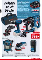 Gazetka promocyjna Bauhaus - Prospekte - Gazetka - ważna od 29.04 do 29.04.2023 - strona 33 - produkty: akku, akku-bohrschrauber, auer, Bau, Bohrhammer, Bohrschrauber, bosch, bürste, bürsten, elle, ente, Entfernungsmesser, kraft, ladegerät, Laserentfernungsmesser, messer, ohne akku und ladegerät, Sport, sporttasche, Tasche, teller, Ti, topf, Trockensauger, werkzeug, Winkelschleifer