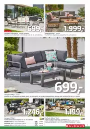 Gazetka promocyjna Bauhaus - Prospekte - Gazetka - ważna od 29.04 do 29.04.2023 - strona 7 - produkty: aluminiumgestell, bambus, elle, Holz, kissen, latte, loungesessel, loungeset, Rückenkissen, sessel, Sofa, Ti, tisch