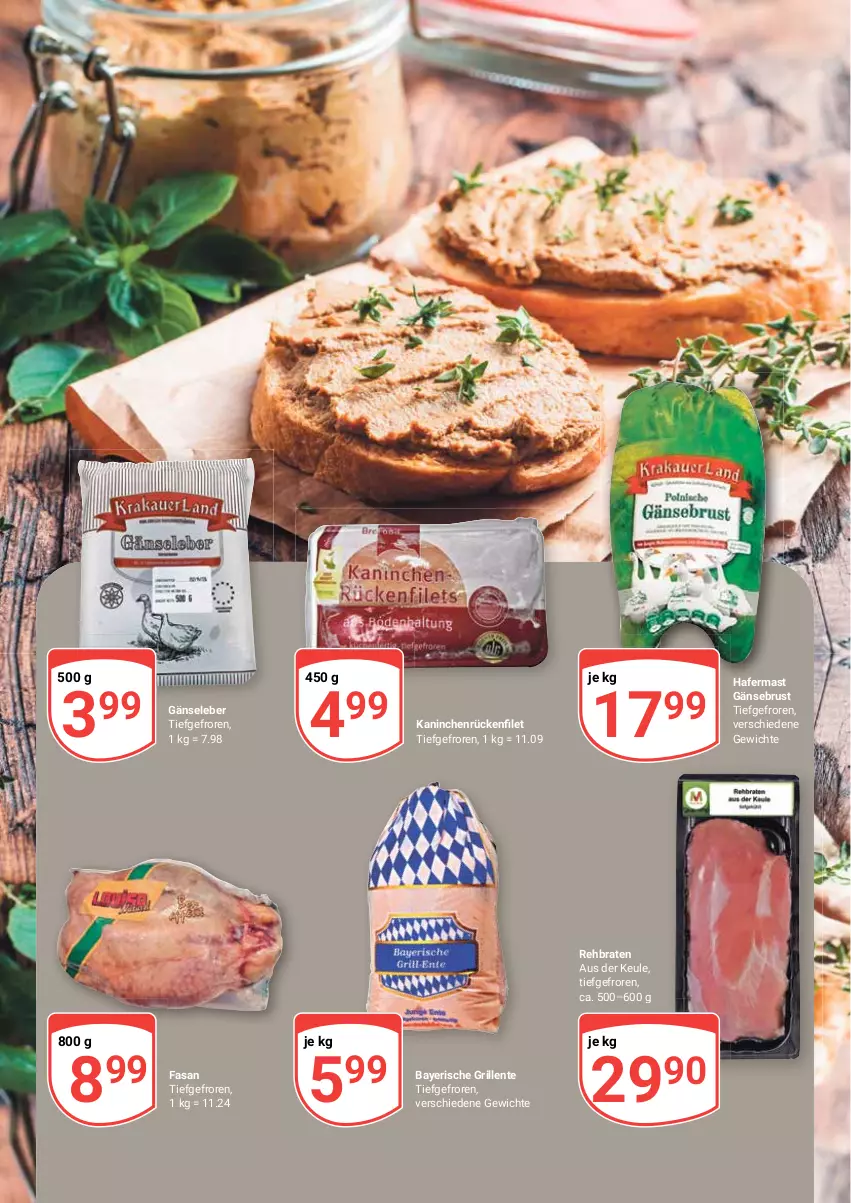 Aktueller Prospekt Globus - Prospekte - von 31.10 bis 05.11.2022 - strona 2 - produkty: braten, ente, Gänsebrust, Gänseleber, grill, hafer, Kaninchenrücken, Ti