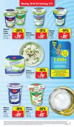 Gazetka promocyjna Lidl - Aktionsprospekt - Gazetka - ważna od 04.11 do 04.11.2023 - strona 15 - produkty: angebot, Bad, Bona, coupon, coupons, crème fraîche, eis, gutschein, joghur, joghurt, Kefir, Milbona, quark, sahne, speisequark, telefon, Ti, Tüte