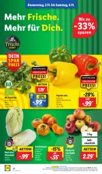 Gazetka promocyjna Lidl - Aktionsprospekt - Gazetka - ważna od 04.11 do 04.11.2023 - strona 50 - produkty: angebot, bio, coupon, eis, feldsalat, Kaki, mit paprika, ndk, paprika, reis, salat, Schal, Schale, Ti