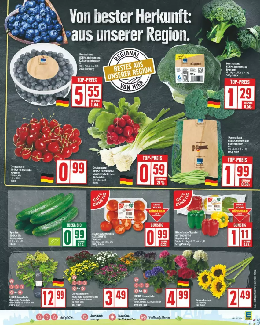 Aktueller Prospekt Edeka - Prospekte - von 29.07 bis 03.08.2024 - strona 3 - produkty: brokkoli, eis, reis, top-preis