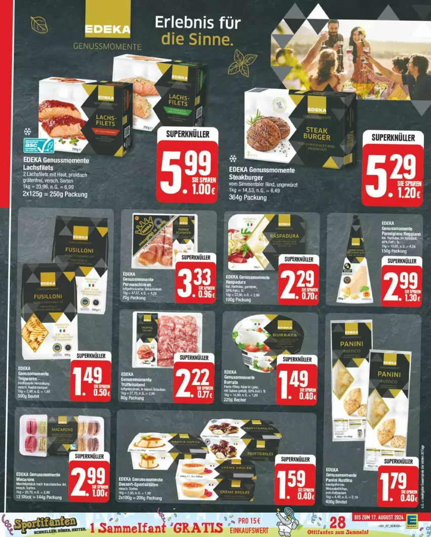 Aktueller Prospekt Edeka - Prospekte - von 29.07 bis 03.08.2024 - strona 7 - produkty: deka, elle, ente, filet, filets, lachs, lachsfilet, lachsfilets, nuss, Ti, tisch