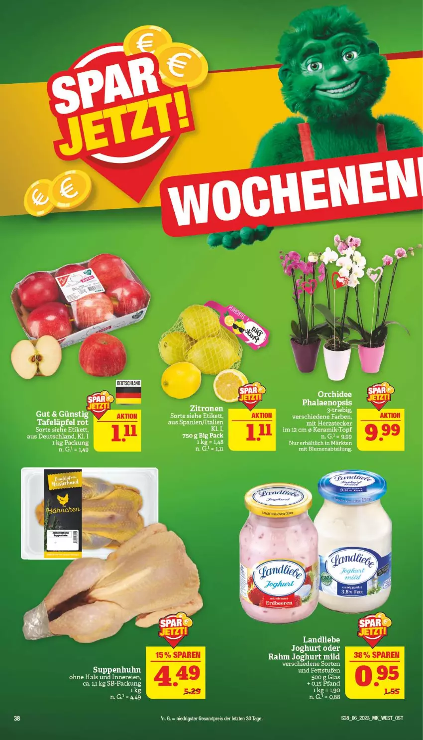 Aktueller Prospekt Marktkauf - Prospekt - von 05.02 bis 11.02.2023 - strona 38 - produkty: beere, beeren, eis, erdbeere, erdbeeren, joghur, joghurt, joghurt mild, reis, suppe, suppen, Suppenhuhn, Ti, zitrone, zitronen, ZTE