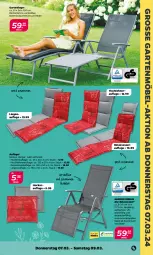 Gazetka promocyjna Netto - Woche 10 - Gazetka - ważna od 09.03 do 09.03.2024 - strona 3 - produkty: Garten, gartenliege, gartenmöbel, hocker, Liege, möbel, rel, relaxsessel, Ria, rückenlehne, sessel, Ti