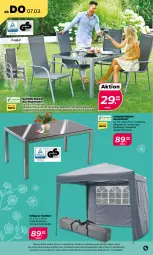 Gazetka promocyjna Netto - Woche 10 - Gazetka - ważna od 09.03 do 09.03.2024 - strona 4 - produkty: auer, ente, Garten, gartentisch, glasplatte, latte, pavillon, Ria, stapelstuhl, stuhl, Ti, tisch, ZTE