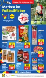 Gazetka promocyjna Lidl - Aktionsprospekt - Gazetka - ważna od 22.06 do 22.06.2024 - strona 14 - produkty: angebot, babybel, ball, böklunder, brötchen, coppenrath, elle, Fußball, Goldstücke, grill, homann, Mett, mini babybel, ndk, pizza, sauce, Schal, Schale, teller, Ti, würstchen, Yo, ZTE