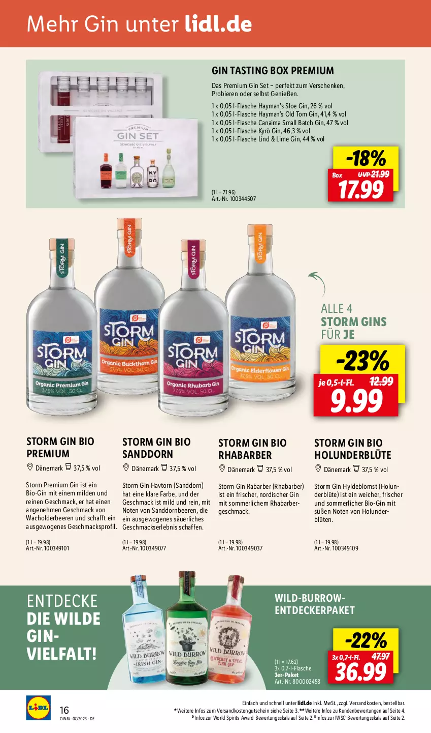 Aktueller Prospekt Lidl - Juli-Highlights in der Weinwelt - von 01.07 bis 31.07.2023 - strona 16 - produkty: asti, beere, beeren, bier, Biere, bio, Blüte, decke, flasche, gin, gutschein, holunder, holunderblüte, mac, merl, ndk, rhabarber, sanddorn, Ti, Wild