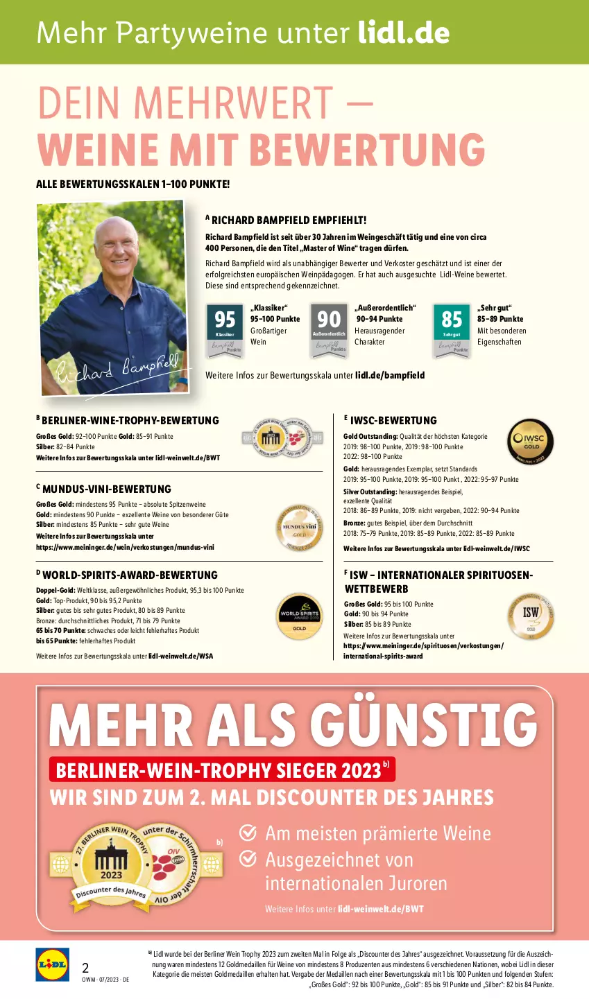 Aktueller Prospekt Lidl - Juli-Highlights in der Weinwelt - von 01.07 bis 31.07.2023 - strona 2 - produkty: berliner, discount, eis, elle, ente, LG, rwe, spirituosen, Ti, wein, weine