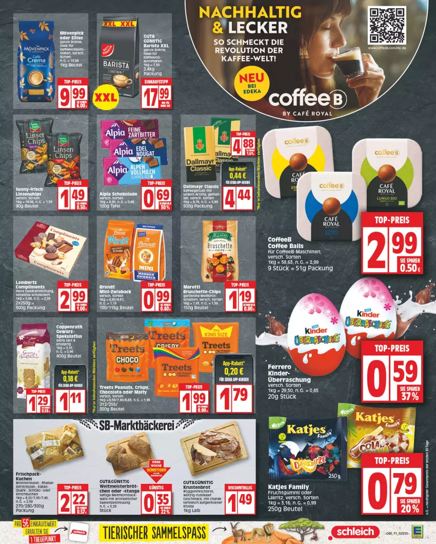 Aktueller Prospekt E Center - Angebote der Woche - von 02.10 bis 07.10.2023 - strona 11 - produkty: auto, ball, beutel, bohne, brandt, brot, Bruschette, chips, cola, deka, eis, frucht, fruchtgummi, gewürz, HP, kaffee, kaffeegenuss, kakao, katjes, kirsch, korn, Krustenbrot, kuchen, Lakritz, mac, Meister, mövenpick, nuss, oder lakritz, quark, reis, saft, schoko, tee, Ti, tisch, top-preis, Wels, ZTE