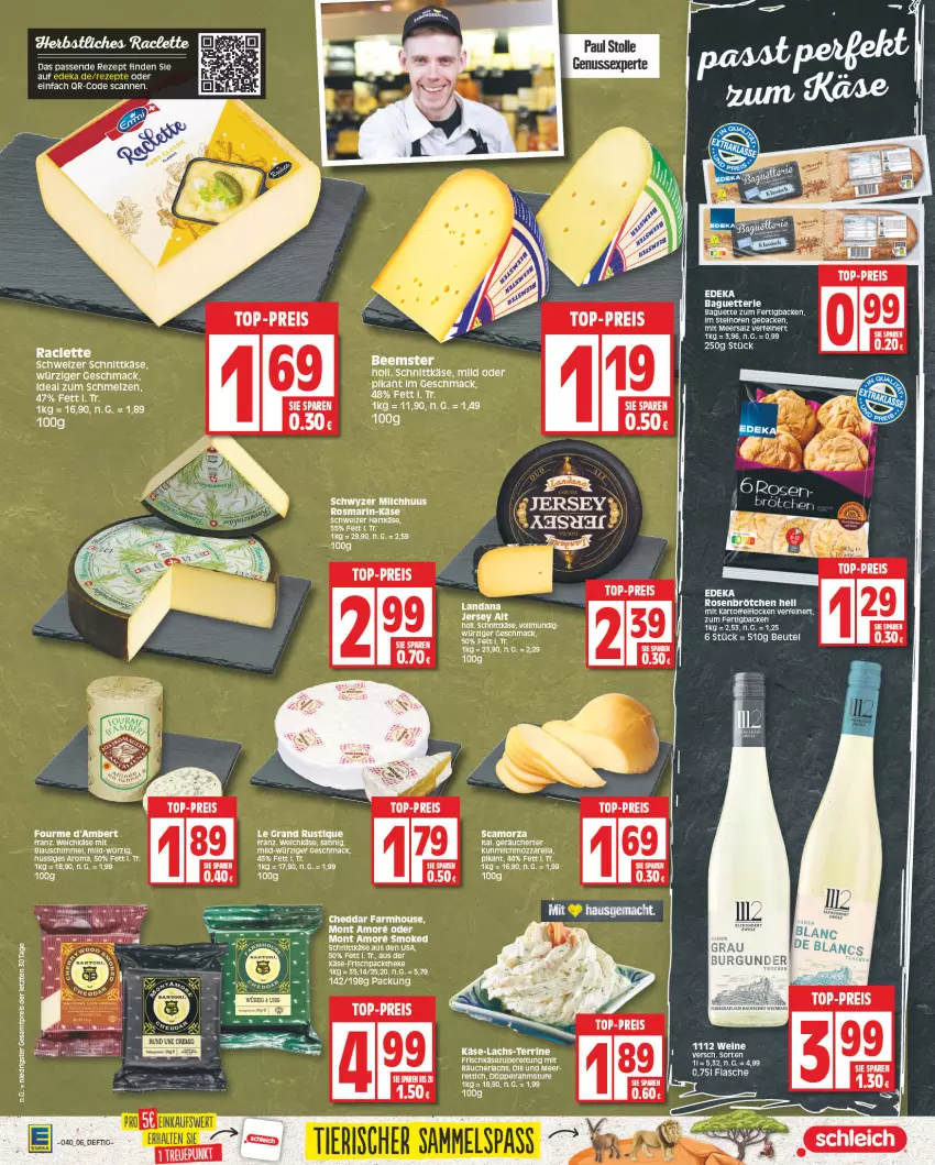 Aktueller Prospekt E Center - Angebote der Woche - von 02.10 bis 07.10.2023 - strona 6 - produkty: Amber, baguette, Beemster, beutel, brötchen, cheddar, deka, eis, elle, ente, flasche, frischkäse, geback, hartkäse, HP, Käse, lachs, mac, meersalz, mozzarella, nuss, Ofen, Räucherlachs, reis, rel, rezept, rosen, rosmarin, salz, schnittkäse, schweizer hartkäse, schweizer schnittkäse, tee, terrine, Ti, top-preis, ZTE