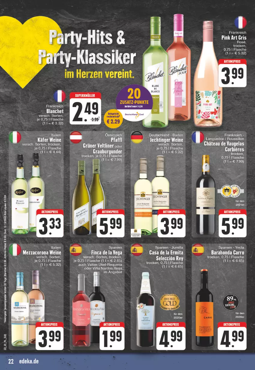 Aktueller Prospekt E Center - Angebote der Woche - von 29.05 bis 03.06.2023 - strona 22 - produkty: ACC, aktionspreis, angebot, Bad, bier, Biere, burger, burgunder, corona, eis, flasche, grauburgunder, grüner veltliner, mezzacorona, reis, rioja, Ti, wein, weine