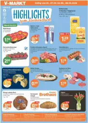 Gazetka promocyjna Vmarkt - Prospekte - Gazetka - ważna od 08.04 do 08.04.2026 - strona 24 - produkty: alle artikel ohne dekoration, angebot, angebote, auer, Bau, bauchscheiben, birkel, blend-a-med, blume, blumen, braten, brot, cocktail, creme, dekoration, dell, eier, eis, elle, fleisch, gewürz, je 500-g-brot, kaes, Käse, korn, krakauer, krustenbraten, küche, Küchen, mehl, milch, Mode, natur, quark, reis, ring, rwe, Schal, Schale, schinken, schnittkäse, schwein, schweine, schweine-bauch, schweine-bauchscheiben, schweinefleisch, teigwaren, telefon, teller, Ti, tomate, tomaten, Vase, wein, weine, weizenmehl, zahncreme
