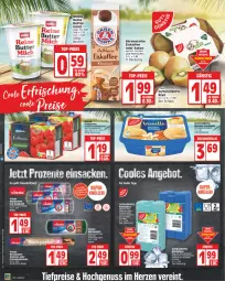 Gazetka promocyjna Edeka - Angebote der Woche - Gazetka - ważna od 17.06 do 17.06.2023 - strona 2 - produkty: akku, bärenmarke, Becher, beutel, bourbon, butter, eis, eiskaffee, frischhaltefolie, kaffee, kakao, kiwi, kühlakku, kühlakkus, kühlbox, kühltasche, müllbeutel, nuss, reis, Schal, Schale, Tasche, taschen, tee, Ti, tiefpreis, vileda, ZTE, zucker