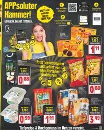 Gazetka promocyjna Edeka - Angebote der Woche - Gazetka - ważna od 17.06 do 17.06.2023 - strona 9 - produkty: apfel, Becher, beutel, deka, direktsaft, eis, flasche, fleisch, fleischsalat, funny-frisch, getränk, getränke, google play, griesson, gutfleisch, Hefe, KnabberSnack, nuss, pom-bär, reis, saft, salat, schöfferhofer, snack, Ti, tiefpreis, würstchen, ZTE