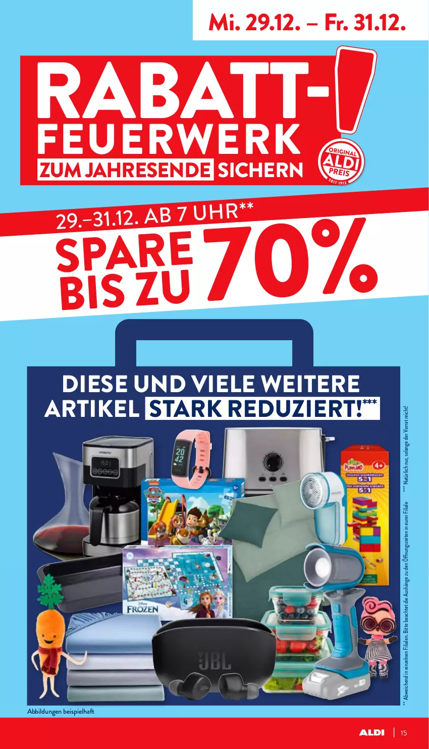 Aktueller Prospekt Aldi Nord - Aldi-Vorschau - von 27.12 bis 31.12.2021 - strona 15 - produkty: eis, rwe, Ti, uhr