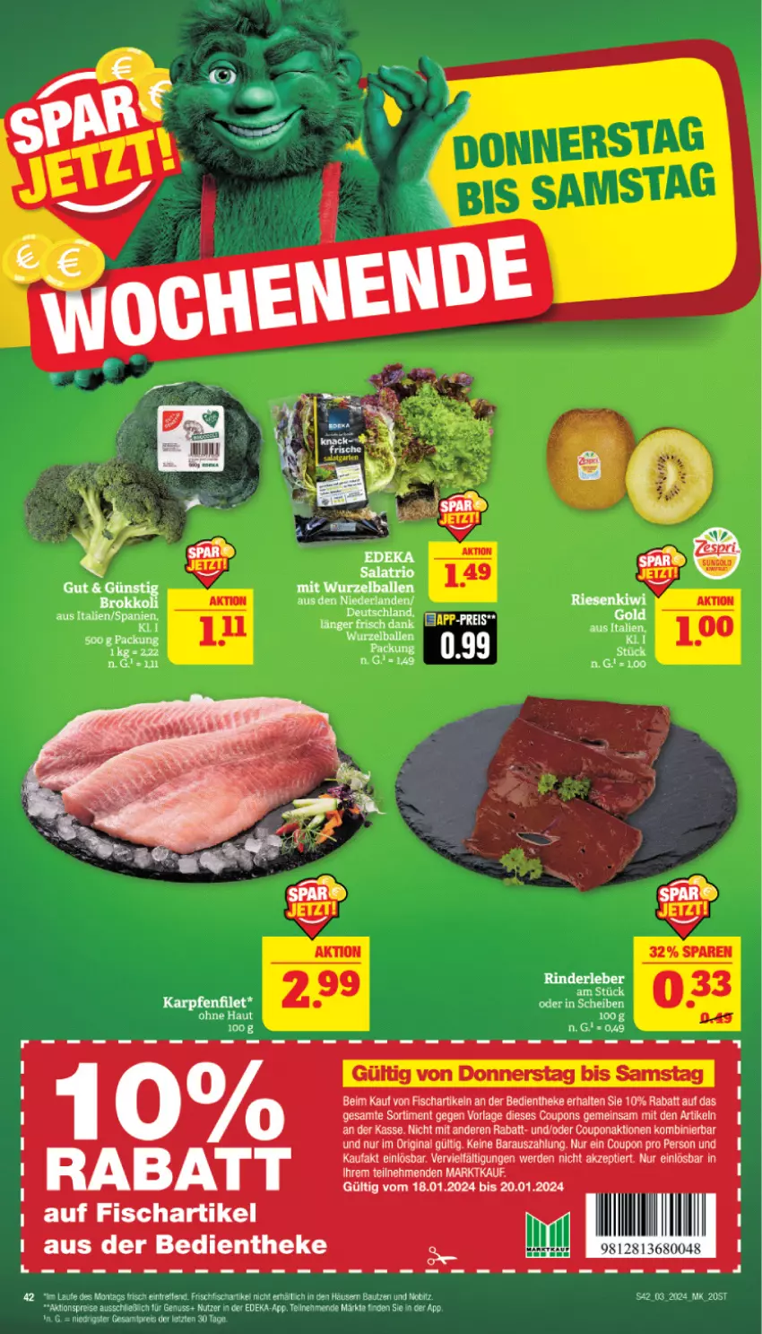 Aktueller Prospekt Marktkauf - Prospekt - von 14.01 bis 20.01.2024 - strona 42 - produkty: aktionspreis, coupon, coupons, deka, eis, erde, filet, fisch, gin, HP, nuss, reis, tee, Ti, ZTE