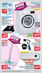 Gazetka promocyjna Marktkauf - Prospekt - Gazetka - ważna od 20.01 do 20.01.2024 - strona 32 - produkty: aqua, aquastop, auer, Bau, bodenwischer, bügel, Bügeleisen, bürste, bürsten, dampfbügeleisen, eis, ente, fernbedienung, grundig, Leuchte, lieferservice, reis, Schal, schlauch, siemens, tee, tefal, telefunken, thermostat, Ti, timer, ventilator, waschmaschine, wasser, wassertank