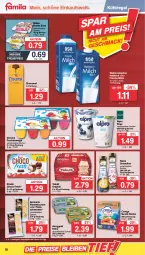 Gazetka promocyjna Famila - Prospekte - Gazetka - ważna od 08.10 do 08.10.2022 - strona 10 - produkty: alpro, Becher, choco fresh, creme, danone, danone fruchtzwerge, eis, flammkuchen, flasche, frische milch, frucht, fruchtzwerge, gin, kerrygold, kerrygold extra, Kinder, Kinder Choco fresh, kuchen, kühlregal, lamm, milch, Müller, pizza, rama, rama cremefine, regal, reis, soya, Ti, weihenstephan, ZTE