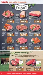 Gazetka promocyjna Famila - Prospekte - Gazetka - ważna od 08.10 do 08.10.2022 - strona 4 - produkty: braten, bratwurst, brokkoli, creme, eis, entrecôte, fleisch, gewürz, gouda, Käse, kasseler, kotelett, küche, Küchen, lachs, mit zwiebeln, natur, pute, putenschnitzel, rind, rindfleisch, schinken, schnitten, schnitzel, schwein, schweine, schweinefleisch, Schweinelachs, steak, Ti, wein, weine, wurst, zwiebel, zwiebeln