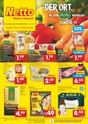 Gazetka promocyjna Netto Marken-Discount - Filial-Angebote - Gazetka - ważna od 22.10 do 22.10.2022 - strona 1 - produkty: angebot, beste butter, bestpreis, beutel, bier, Biere, bio, Bio-Paprika, bitburger, burger, butter, dallmayr, eis, filet, fol epi, frau antje, kaffee, kartoffel, kartoffeln, maggi, maggi fix, möhren, ndk, paprika, reis, schwein, schweine, schweine-filet, speisekartoffeln, Streichzart, Ti, versandkostenfrei, wein, weine, ZTE