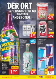 Gazetka promocyjna Netto Marken-Discount - Filial-Angebote - Gazetka - ważna od 22.10 do 22.10.2022 - strona 23 - produkty: alkohol, angebot, angebote, Becher, berentzen, bestpreis, cocktail, drink, eis, energy drink, erfrischungsgetränk, frucht, fruchtsaft, fruchtsaftgetränk, getränk, gin, Kinder, krombache, krombacher, krombacher pils, mac, ohne alkohol, pils, red bull, reis, robby, saft, tee, Ti, ZTE
